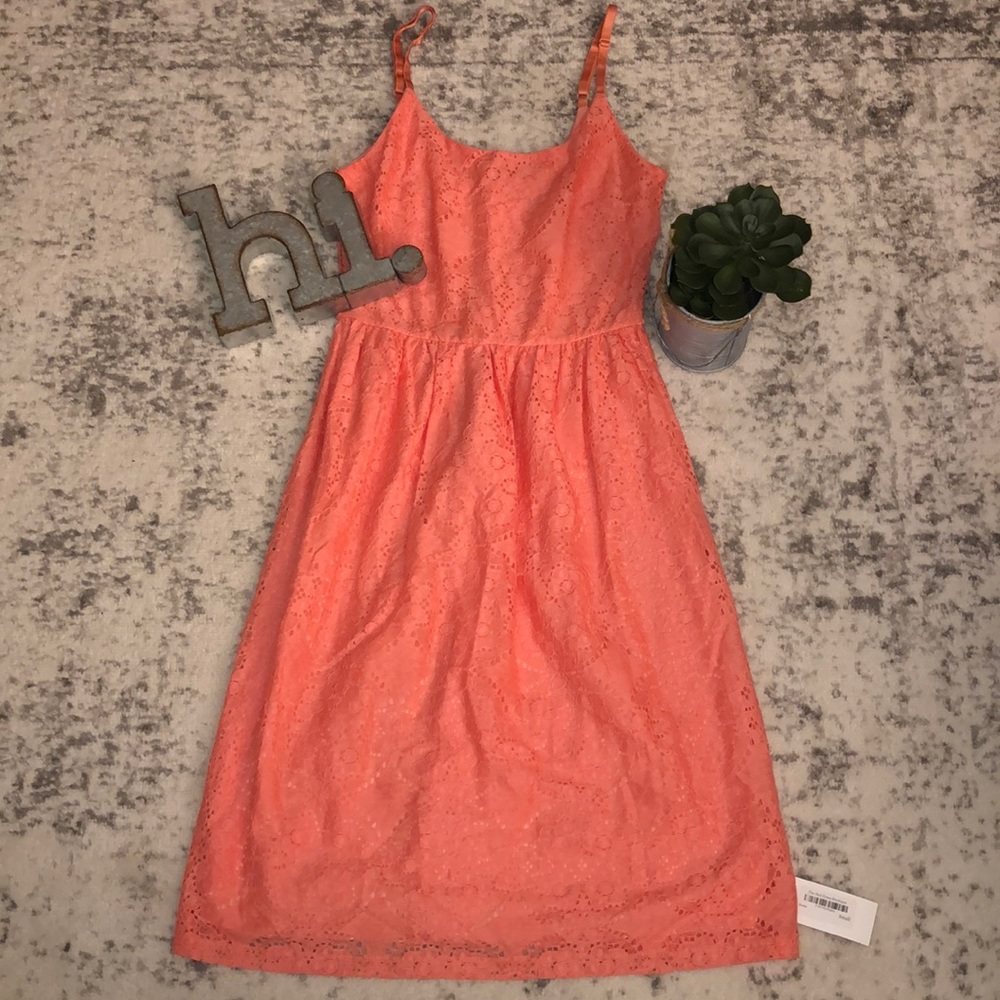 Pretty Peach Summer Dress | Size S